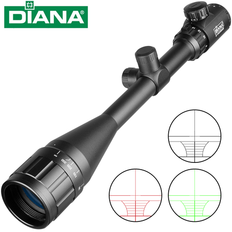 DIANA 6-24x50AOE Tactical Riflescope Red Green Illuminated Rifle Scope Sniper Optic Sight Hunting Scopes ► Photo 1/6