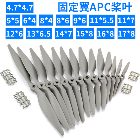 4pcs/lot 6x4 8x4 8x6 9x6 11x5.5 11x7 12x6 13x6.5 14x7 propeller knife horse paddle for RC Airplane Quadcopter ► Photo 1/4
