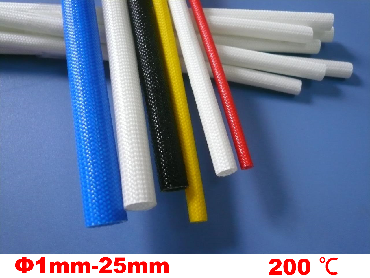 Fiberglass Sleeve Tube φ1mm-φ25mm Wire Cable Insulating Protection Tube 200℃