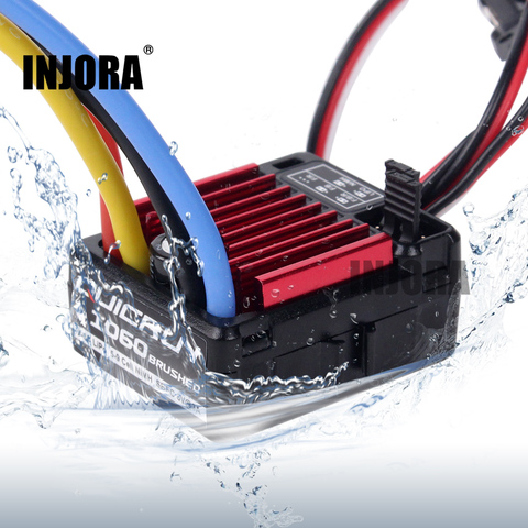 RC Model Car QUICRUN 1060 60A Waterproof Brushed ESC Speed Controller with 6V/3A BEC for 1:10 RC Car Parts ► Photo 1/6
