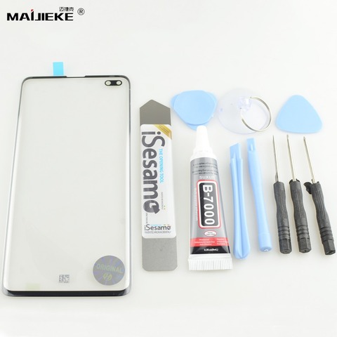 Maijieke Front Screen Glass Repair Kits for Samsung Galaxy S10 E S8 S9 Plus Note 8 9 Broken Outer Glass+Blade+Tools+B7000 Glue ► Photo 1/6