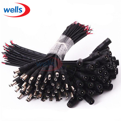 10pcs 5.5x2.1 Plug DC male Female  Cable Wire Connector For 3528  5050 LED Strip Light ► Photo 1/6