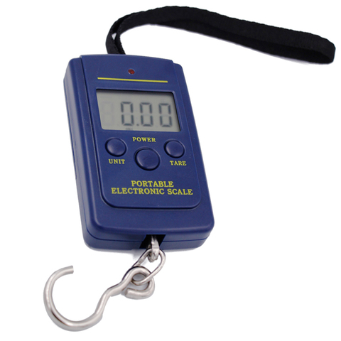 40kg / 10g digital 3 keys scale Electronic Portable Digital Weight  Fish Hook Luggage Hanging  15%off ► Photo 1/6