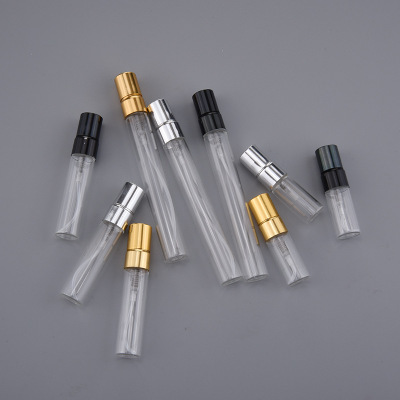20PCS/LOT 3ML 5ML 10ML Mini Portable Colorful Glass Perfume Bottle With Aluminum Atomizer Empty Cosmetic Containers For Travel ► Photo 1/6