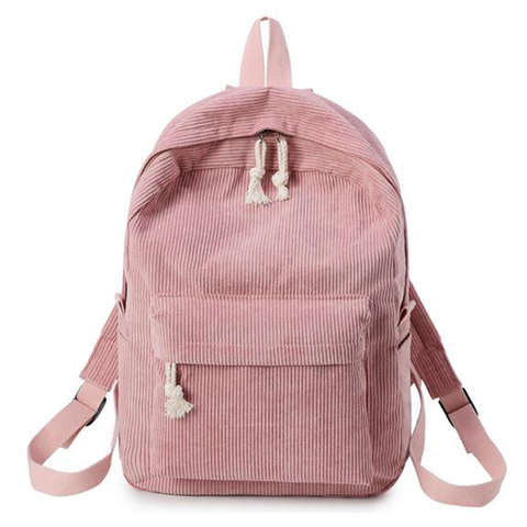 Women Backpack Corduroy Design School Backpacks For Teenage Girls School Bag Striped Rucksack Travel Bags Soulder Bag Mochila ► Photo 1/6
