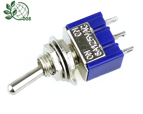 5 Pcs MTS-102 AC ON-ON SPDT 2 Position Latching Toggle Switch 6A 125V S Promotion! ► Photo 1/5