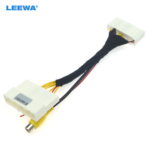 LEEWA Car Rear Camera Reversing RCA Video Convert Cable For Nissan Classic Sylphy 2022 Original Monitor Connection Adapter #6087 ► Photo 1/6