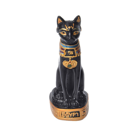 Cat Statue Ornament Egyptian Cat Figurine Statue Decoration Vintage Cat Goddess Bastet Statue Home Garden ► Photo 1/6