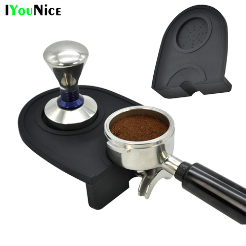 IYouNice Espresso Coffee Tamper Mat Silicon Rubber Corner Mat(no coffee stamper) Coffee Maker Tamper Mat ► Photo 1/6
