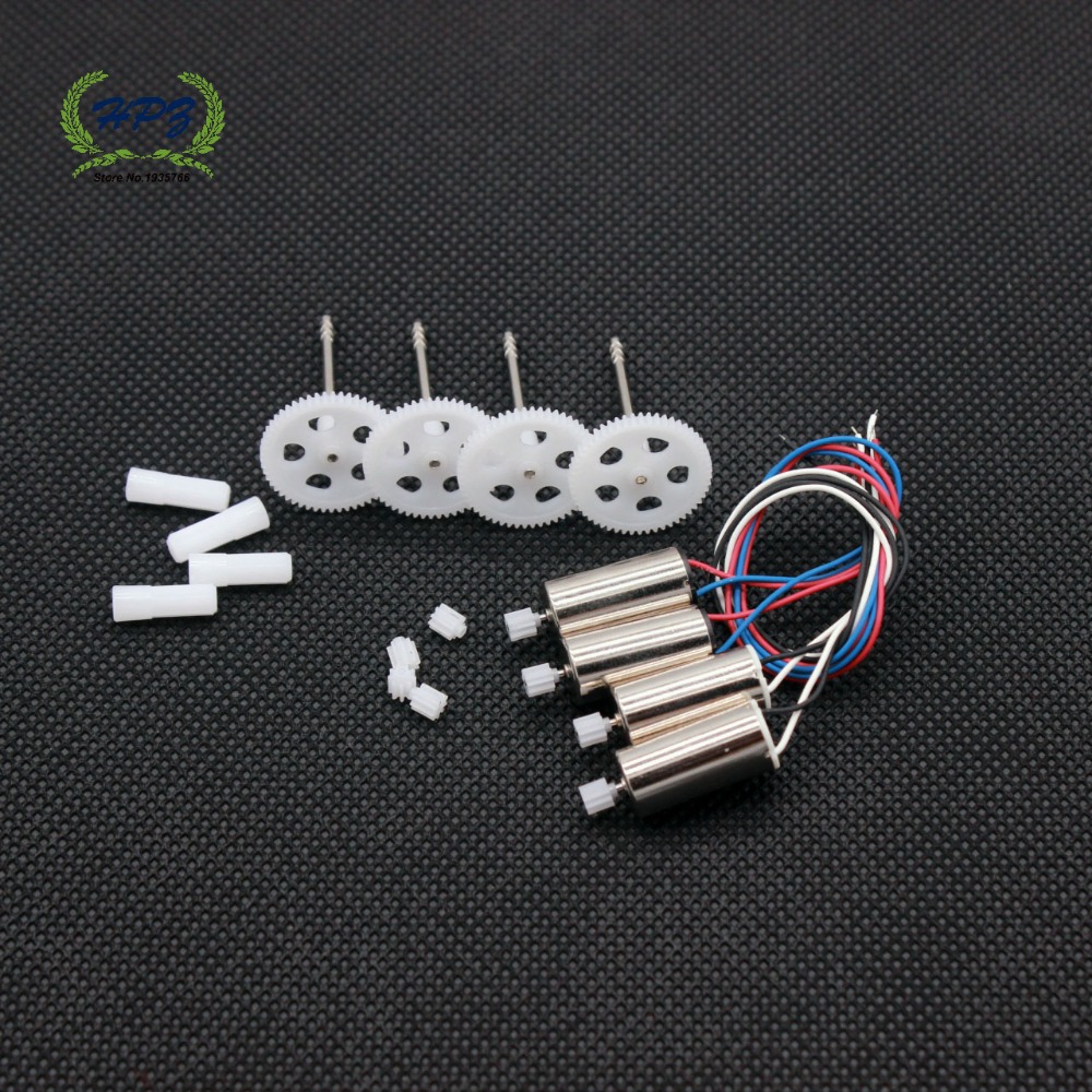 2 CCW Engine Motors with Gears for SYMA X5SW X5SC X5HC X5HW RC Drone Quadcopter Replacement Spare Parts 2 CW