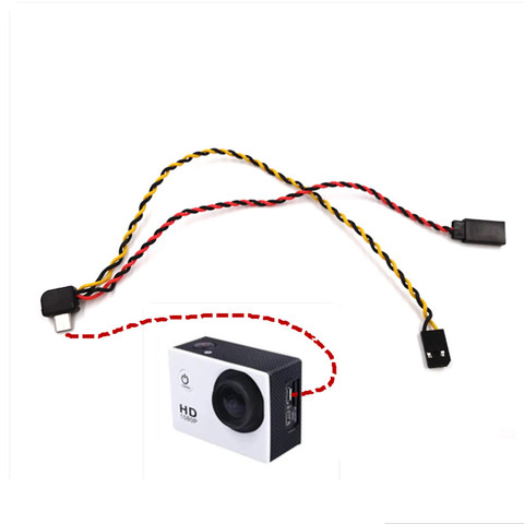 Micro USB Camera Cable SJ4000 SJ / 5000/6000 AV Video Wire Rechargeable FPV Image Transmission Cable ► Photo 1/1