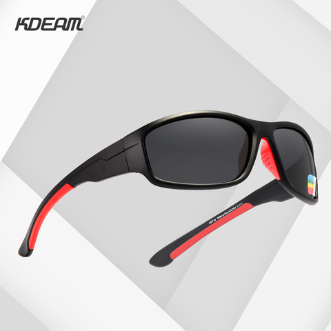 KDEAM Unbreakable TR90 Sport Sunglasses Men Excellent Outdoor Driving Glasses Suit for Any Face Shades KD712 ► Photo 1/6