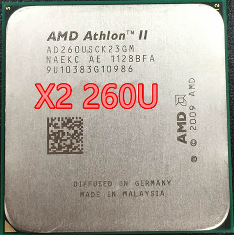 AMD Athlon II X2 260U x2 260 AD260USCK23GM  1.8GHz  AM3 938-pin 25W/Dual-Core 2M Cache  Desktop CPU  ► Photo 1/1