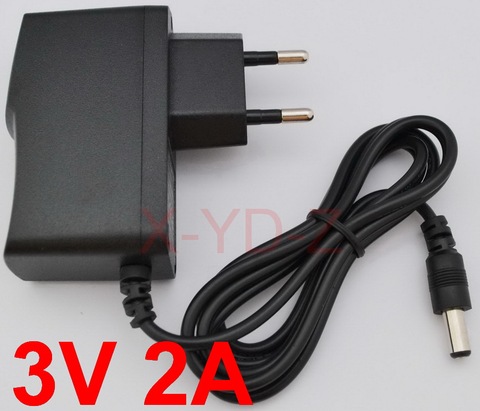 1PCS High quality DC 3V 2A IC program AC 100V-240V Converter Switching power adapter 2000mA Supply EU Plug DC 5.5mm x 2.1-2.5mm ► Photo 1/1