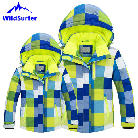 WildSurfer Parent Children Skiing Jacket Winter Men Women Boys Girls Ski Windproof Warm Snow Jackets Child Snowboard Suits W301 ► Photo 1/6