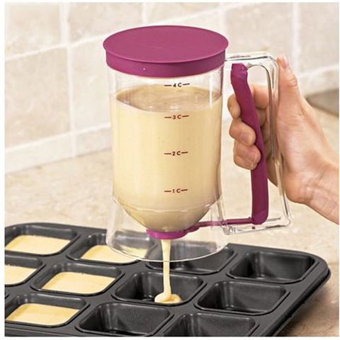 Cupcake Pancake Cookies Cream Dispenser Cake Mix Jug Baking Essentials Maker Cooking Tools Funnel Measuring cup Accessories ► Photo 1/6