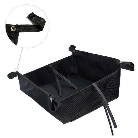 Outdoor Universal Accessories Baby Pushchair Large Capacity Shopping Stroller Storage Bag Organizer With Strings Bottom Basket ► Photo 1/6