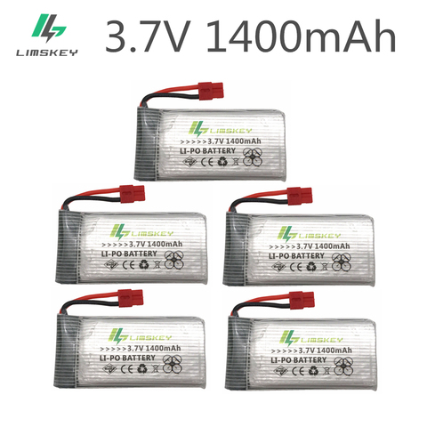 New Version 5PCS 3.7V 1400mAh LiPo Battery for SYMA X5HC X5HW X5UC X5UW  battery Drone 3.7 V 1400 mah Lipo ► Photo 1/1