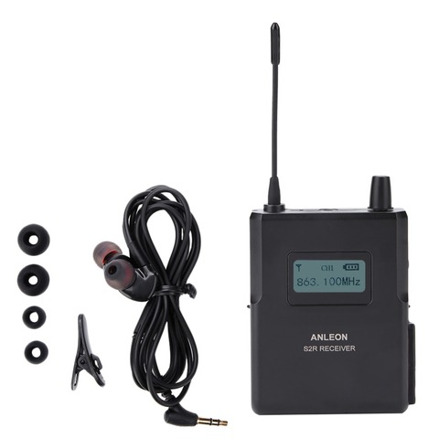 Original for ANLEON S2-R New 863-865MHz Stage Monitor Receiver 1/4 Wavelength Clear Sound Wireless Stage Monitor with Earphones ► Photo 1/6