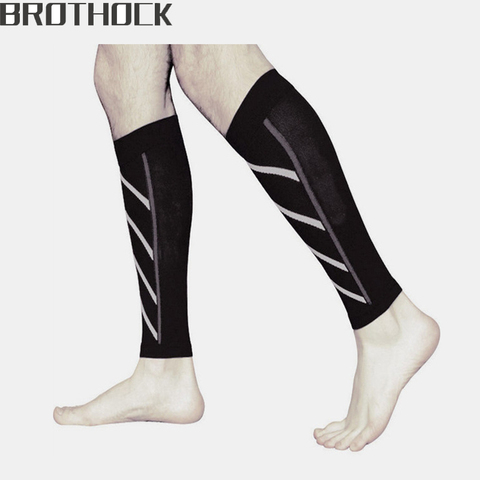 Brothock Compression thin calfskin sports socks Compression socks night running nylon fluorescent leggings Basketball socks ► Photo 1/6