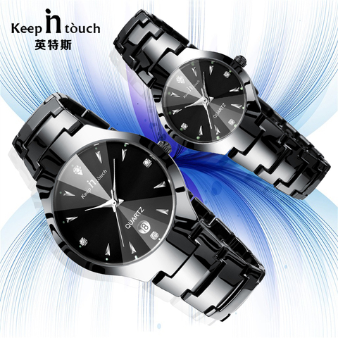 2022 Luxury Brand Lover Watch Pair Waterproof Noctilucent Men Women Couples Lovers Watches Set Wristwatches Relogio Feminino ► Photo 1/6