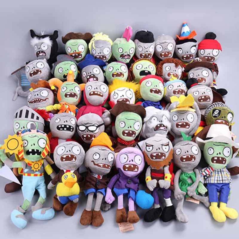 PLANTS VS ZOMBIES Character Figuers Plush Toy Soft Stuffed Doll Teddy Kids Gift 