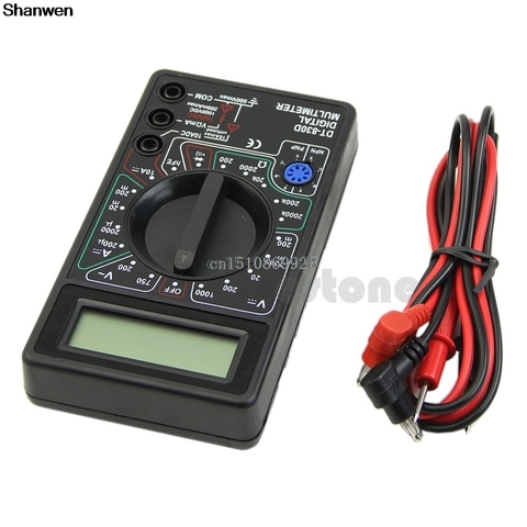 1pc Digital Multimeter with Buzzer Voltage Ampere Meter Test Probe DC AC LCD ► Photo 1/1