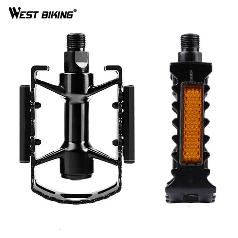 WEST BIKING Anti-skid Bicycle Pedals Aluminium Alloy MTB Mountain Rode Bike Foot Platform Outdoor Sports Cycling Bike Pedals ► Photo 1/1