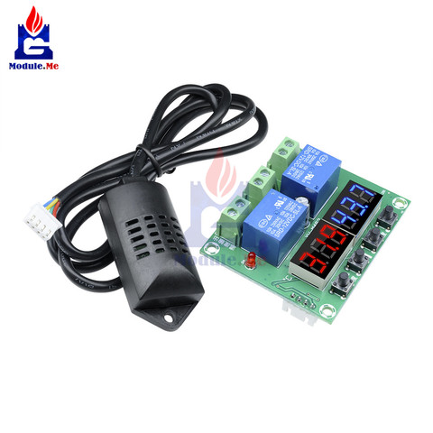 XH-M452 Thermostat Temperature Humidity Control Thermometer Hygrometer Controller Module DC 12V LED Digital Display Dual Output ► Photo 1/1