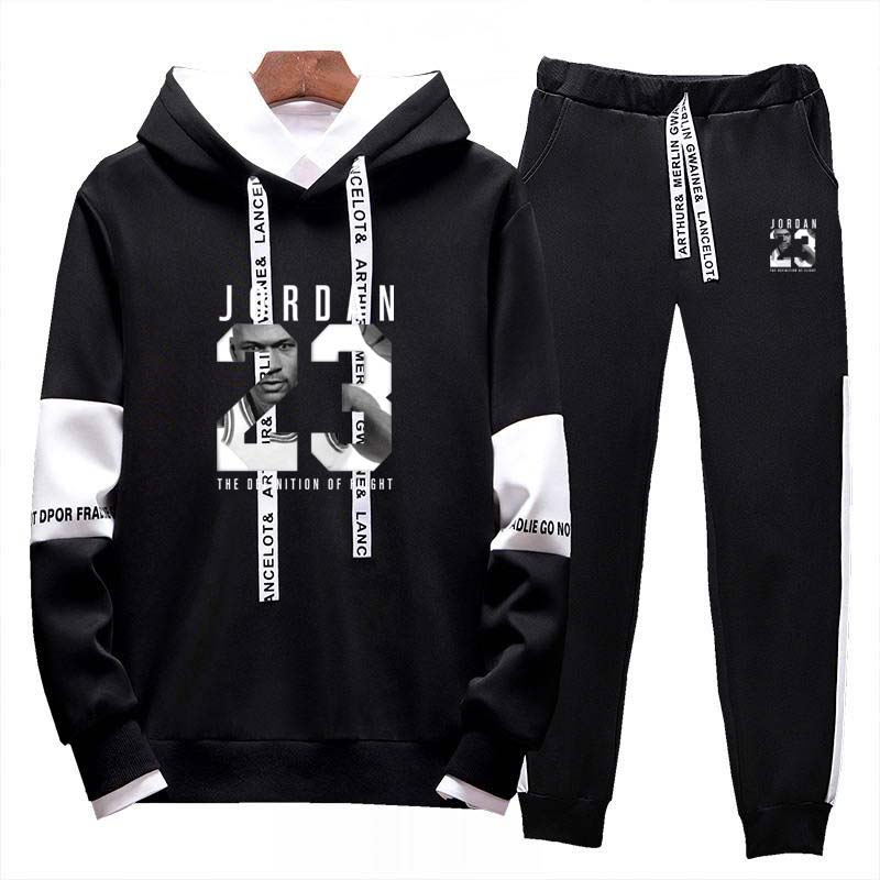 two piece set hoodie sweatsuit men tracksuit jordan 23 jogging sweat suits casual streetwear mens outfits sport suits jogger - Price history & Review | AliExpress Seller - Muscle set Store | Alitools.io