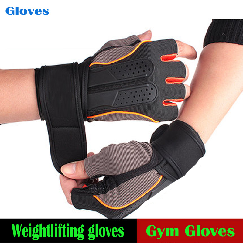 Weight Lifting Fitness Gloves Gym Sports Workout Training Wrist Wrap Men Women 