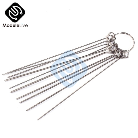 10 Kinds PCB Electronic Circuit  Stainless Steel Needle Set Through Hole Needle Desoldering Welding Repair Tool 80mm 0.7-1.3mm ► Photo 1/6