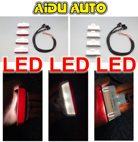 LED Door Light Door Lamp Lighting with Cable Harness FOR VW Passat B8 B7 B6 CC Tiguan MK2 Jetta Golf MK6 ► Photo 1/5
