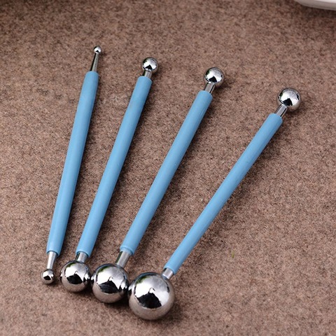 Professional DIY Stainless Steel Polymer Clay Tools Tool Sculpture Tools Toys For Clay Carving Molding Ball Stylus Sticks ► Photo 1/6