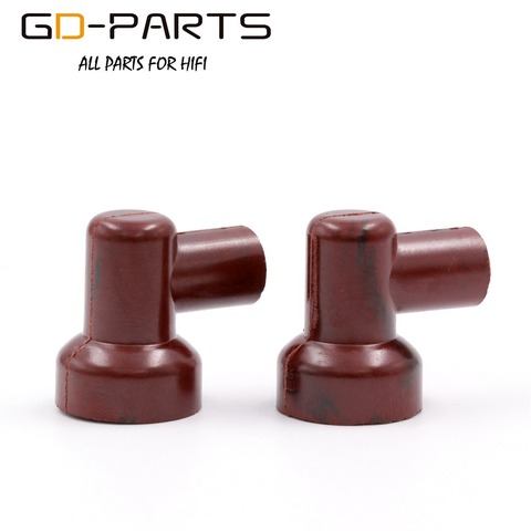 GD-PARTS Brown Bakelite Vacuum Tube Caps Anode Plate Grip Caps Hat For FU29 FU32 829 832 Vacuum Tubes 2PCS ► Photo 1/5