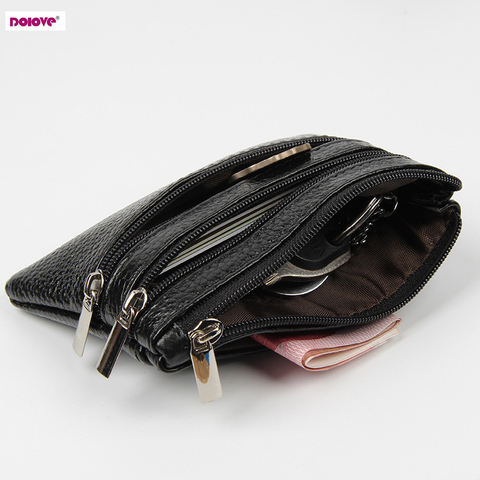 DOLOVE  Brand New Genuine Leather Coin Purse Women Small Wallet Change Purses Money bag Zipper Card Holder Dollar Wallets ► Photo 1/6