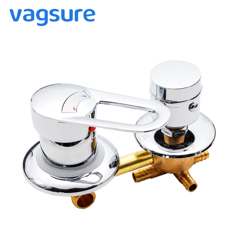 Vagsure 2/3/4/5 Ways Water Outlet Cold and Hot Intubation 10/12.5/14.5cm Brass Diverter Shower Faucets Mixer Valve Set Bathroom ► Photo 1/6