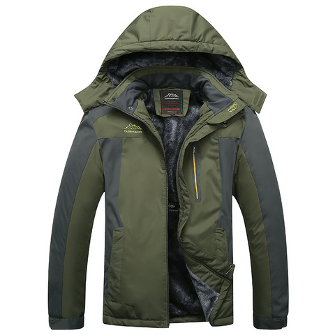 Winter Jacket Men Thick Windbreaker Waterproof Fleece Jackets Men's Military Outwear Parkas Overcoat Plus size 8XL 9XL Clothing ► Photo 1/6