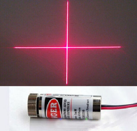 2pcs Industrial Class 650nm 5mW 5v Red Laser Cross Module Glass Lens Focusable ► Photo 1/1