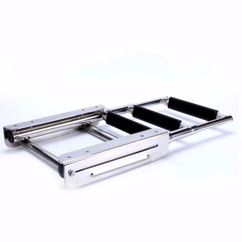 3 Steps Pulley Stainless Steel Under Platform Ladder for  boat accessories marine ► Photo 1/5