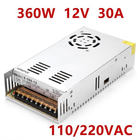 Best quality 12V 30A 360W Switching Power Supply Driver for LED Strip AC 100-240V Input to DC 12V30A ► Photo 1/4