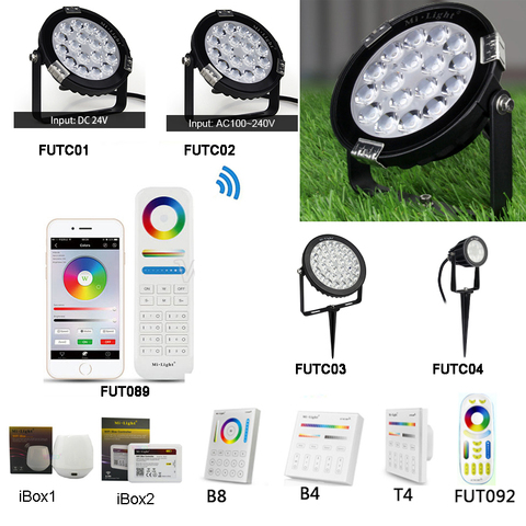 MiBOXER  6W 9W 15W RGB+CCT Lawn Light IP65 Waterproof DC24V AC110V 220V Outdoor Garden Lighting ► Photo 1/6