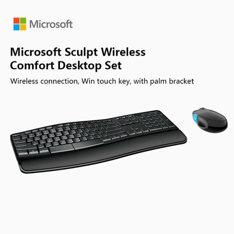 Microsoft Sculpt Wireless Comfort Desktop Set Office Home Computer Keyboard Mouse Combos ► Photo 1/1