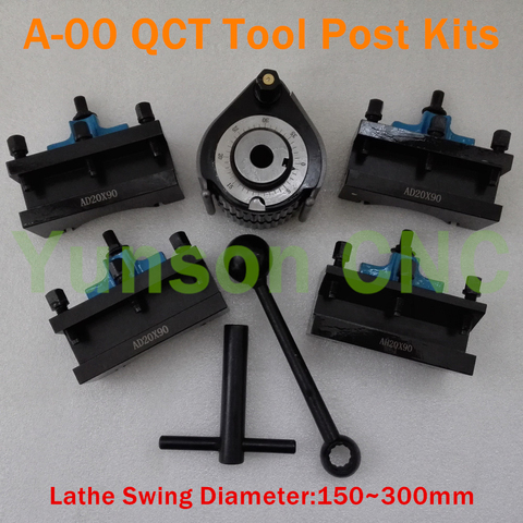 Swing Diameter 150~300mm European type 40 Position Quick Change Tool QCT Kits 1pcs European tool post turret+4pcs tool holders ► Photo 1/4