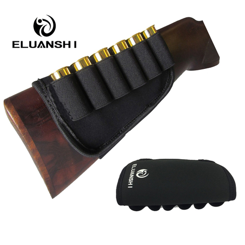 thickening Prevent slipping Elastic Buttstock 12 Gauge Ammo case pouch Holder Hunting bags holsters Gun Accessories Nylon molle ► Photo 1/2