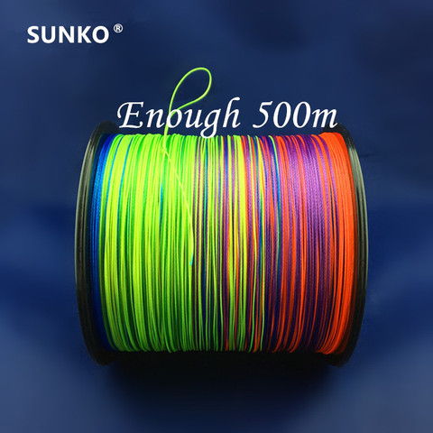 8strands 300M 500M 1000M SUNKO Brand Japanese Multifilament PE Material colorful Braided Fishing Line 15~140LB ► Photo 1/3