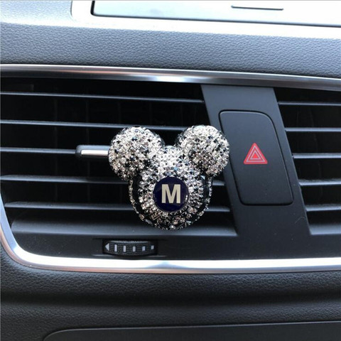 Custom Letters Car perfume Black Diamond Automobile Air conditioner Outlet clip Car Air Freshener Lady Perfumes Car Accessories ► Photo 1/5