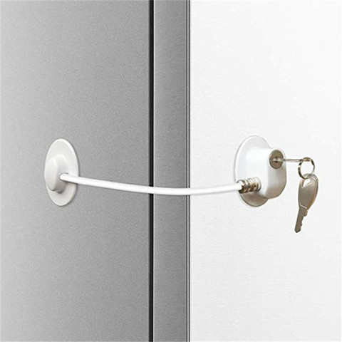 1pc Child safety Refrigerator Door Lock with 2 Keys Security