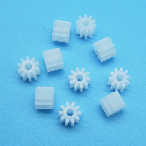 102A 0.5M Pinion Gear Modulus 0.5 10 Tooth Plastic Gear Motor Parts Toy Accessories 10pcs/lot ► Photo 1/4