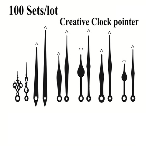 100 sets Creative Quartz Wall Clock Pointer Saat Metal Reloj Clock Watch hand Accessories Duvar Super Long Fitting needle ► Photo 1/4